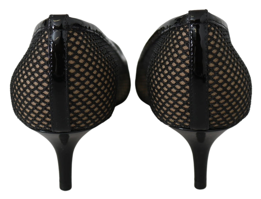 Jimmy Choo Chic Patent Mesh Pointed Pumps - EU37/US6.5 - Heels