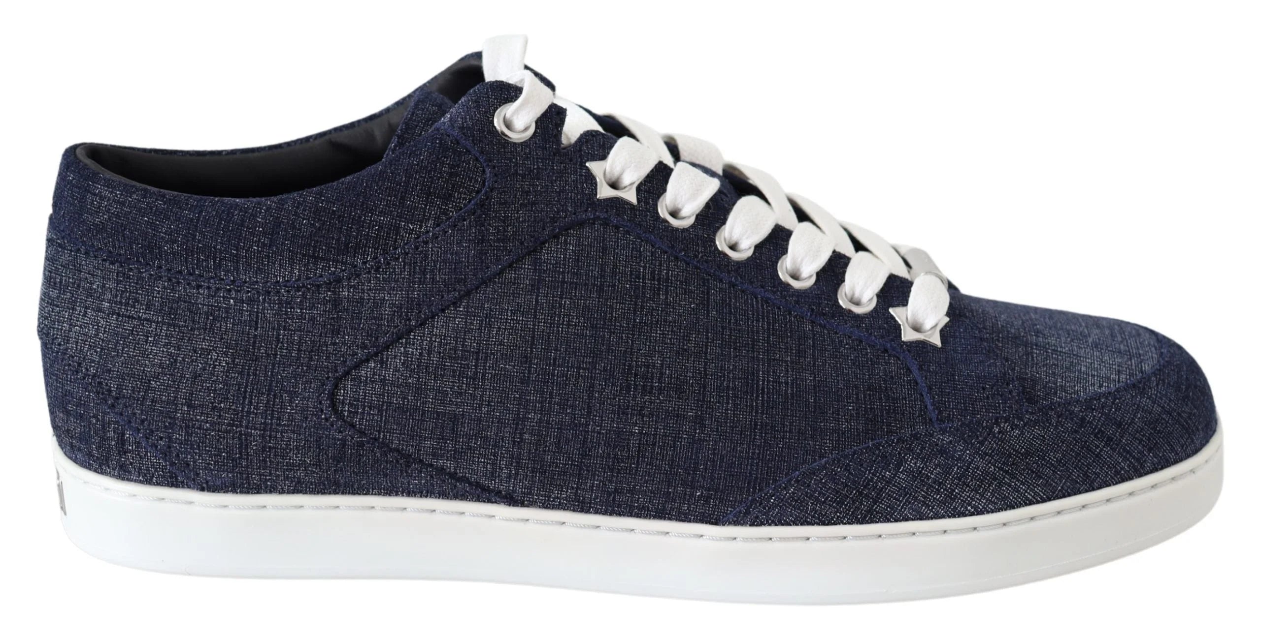 Jimmy Choo Chic Slip-On Blue Denim Suede Sneakers - Sneakers