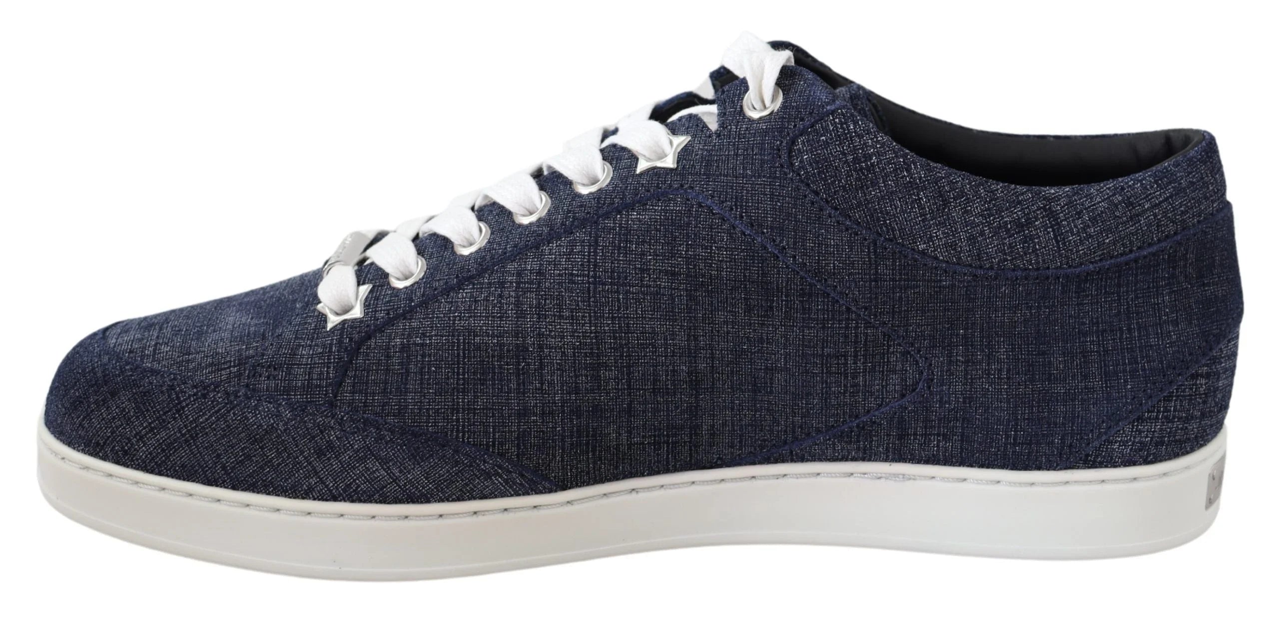 Jimmy Choo Chic Slip-On Blue Denim Suede Sneakers - Sneakers