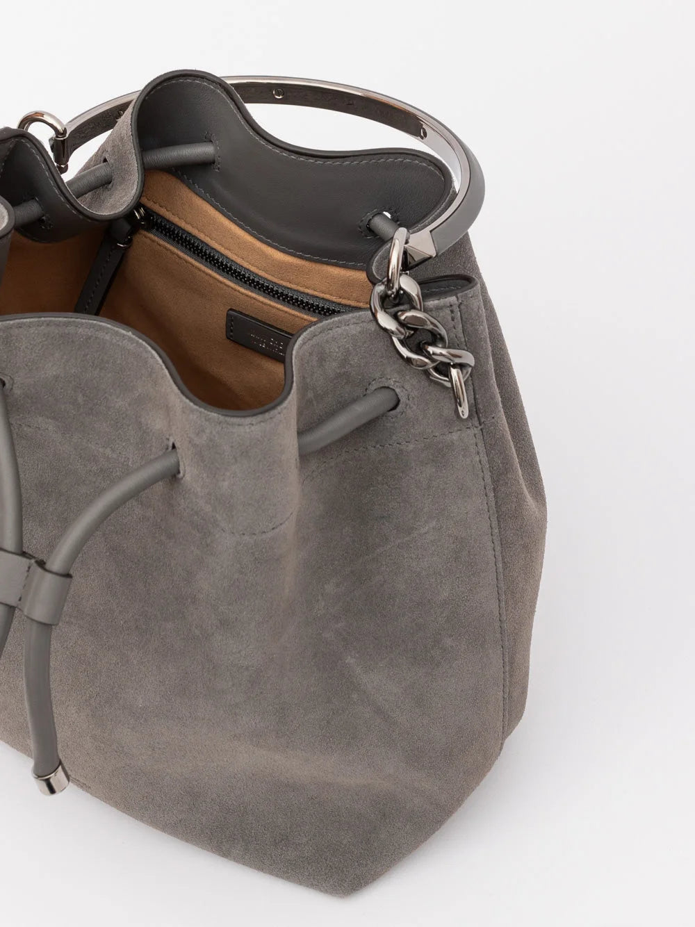 Jimmy Choo Seau Bon Bon Suède Gris Foncé