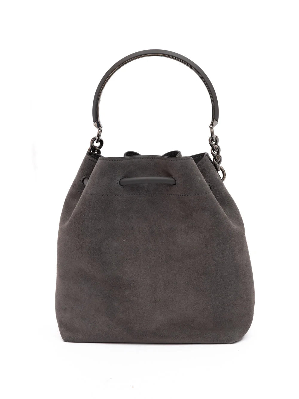 Jimmy Choo Seau Bon Bon Suède Gris Foncé