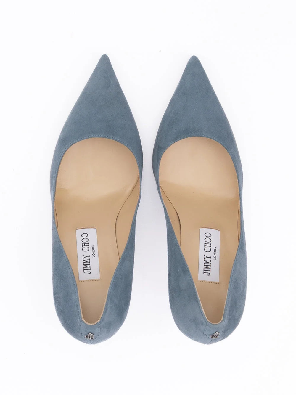 Jimmy Choo Szürke Kék Zamatos Agnes Pumps