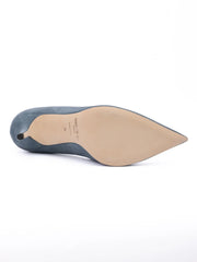 Jimmy Choo Szürke Kék Zamatos Agnes Pumps