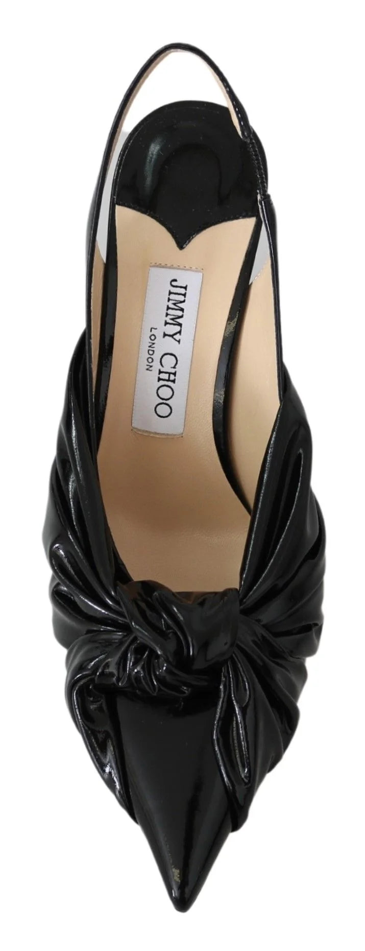 Jimmy Choo Elegant Black Leather Pointed Toe Pumps - Heels