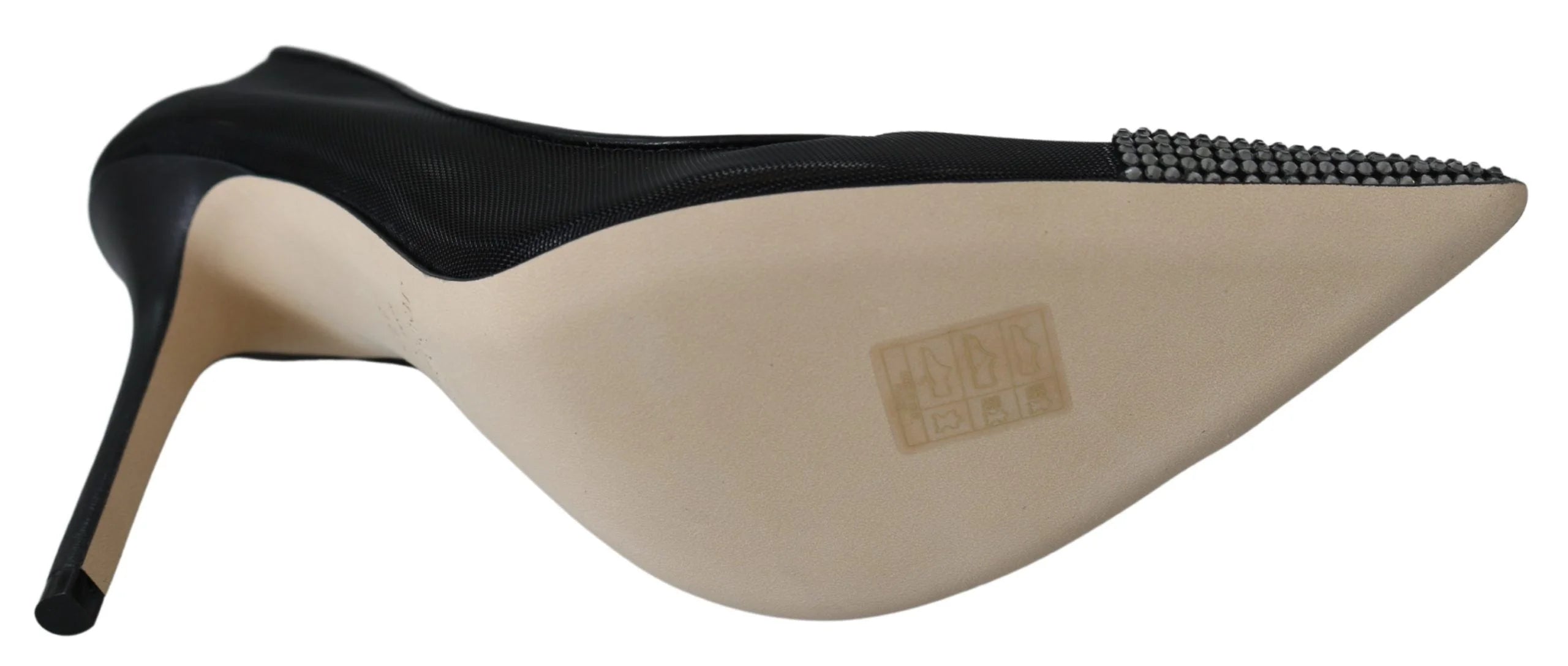 Jimmy Choo Elegant Black Mesh Crystal Pumps - EU36/US6 - Heels