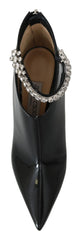Jimmy Choo Elegant Black Patent Heeled Boots - Boots