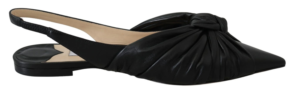 Jimmy Choo Elegant Pointed Toe Leather Flats - EU36.5/US6.5 - Flats