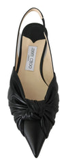 Jimmy Choo Elegant Pointed Toe Leather Flats - EU36.5/US6.5 - Flats