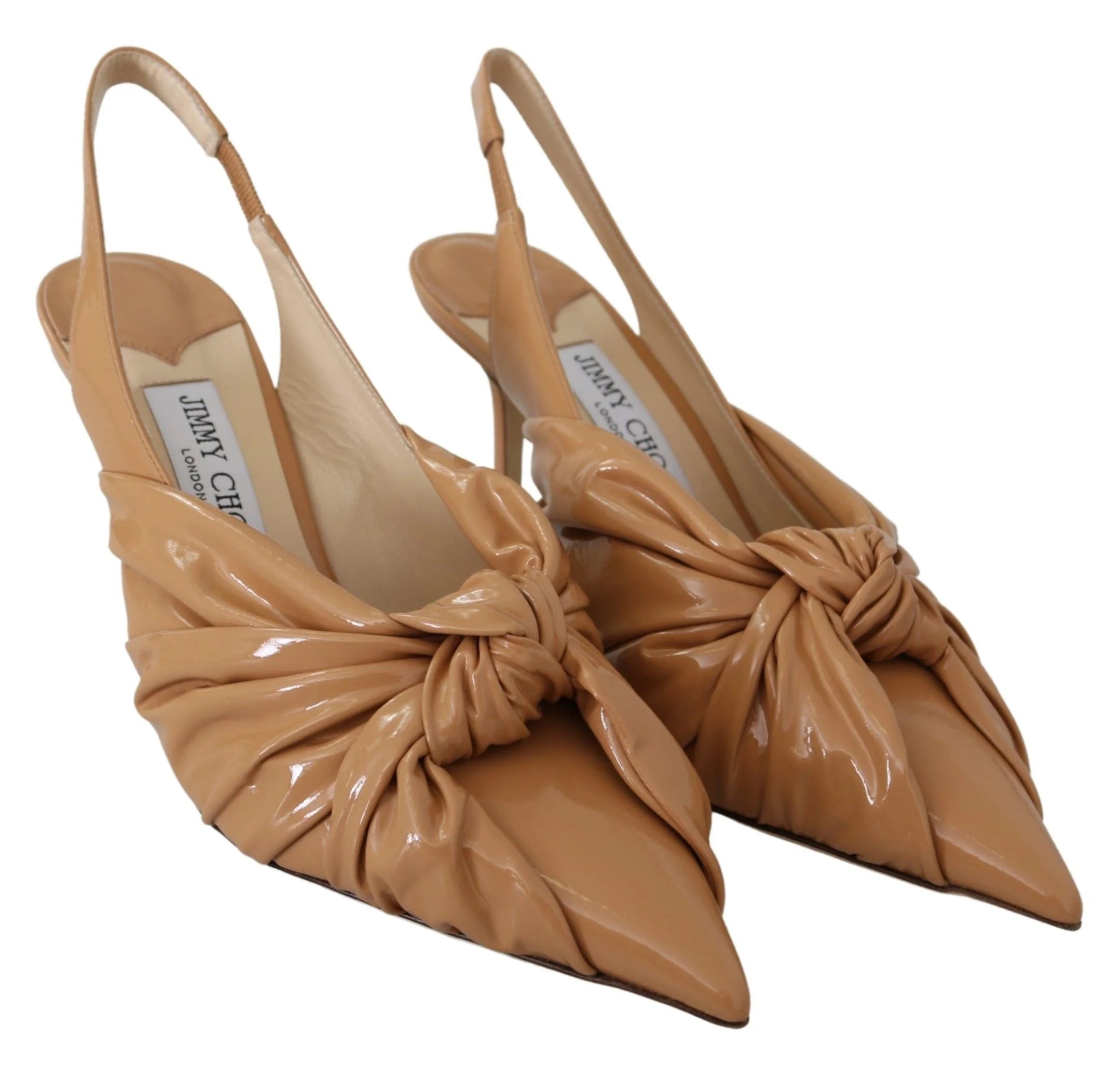 Jimmy Choo Elegant Pointed Toe Leather Pumps - Heels