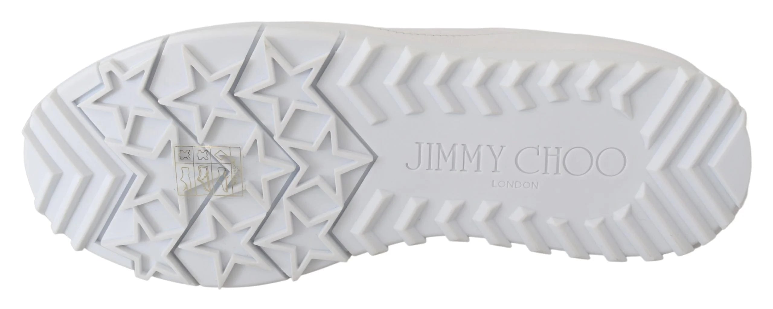 Jimmy Choo Elegant White Leather Sneakers - Sneakers