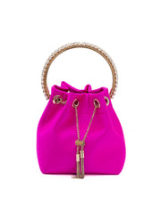 Jimmy Choo Fügetöl Színű Bon Bon Szatén Táska