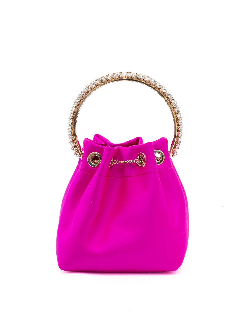Jimmy Choo Fügetöl Színű Bon Bon Szatén Táska