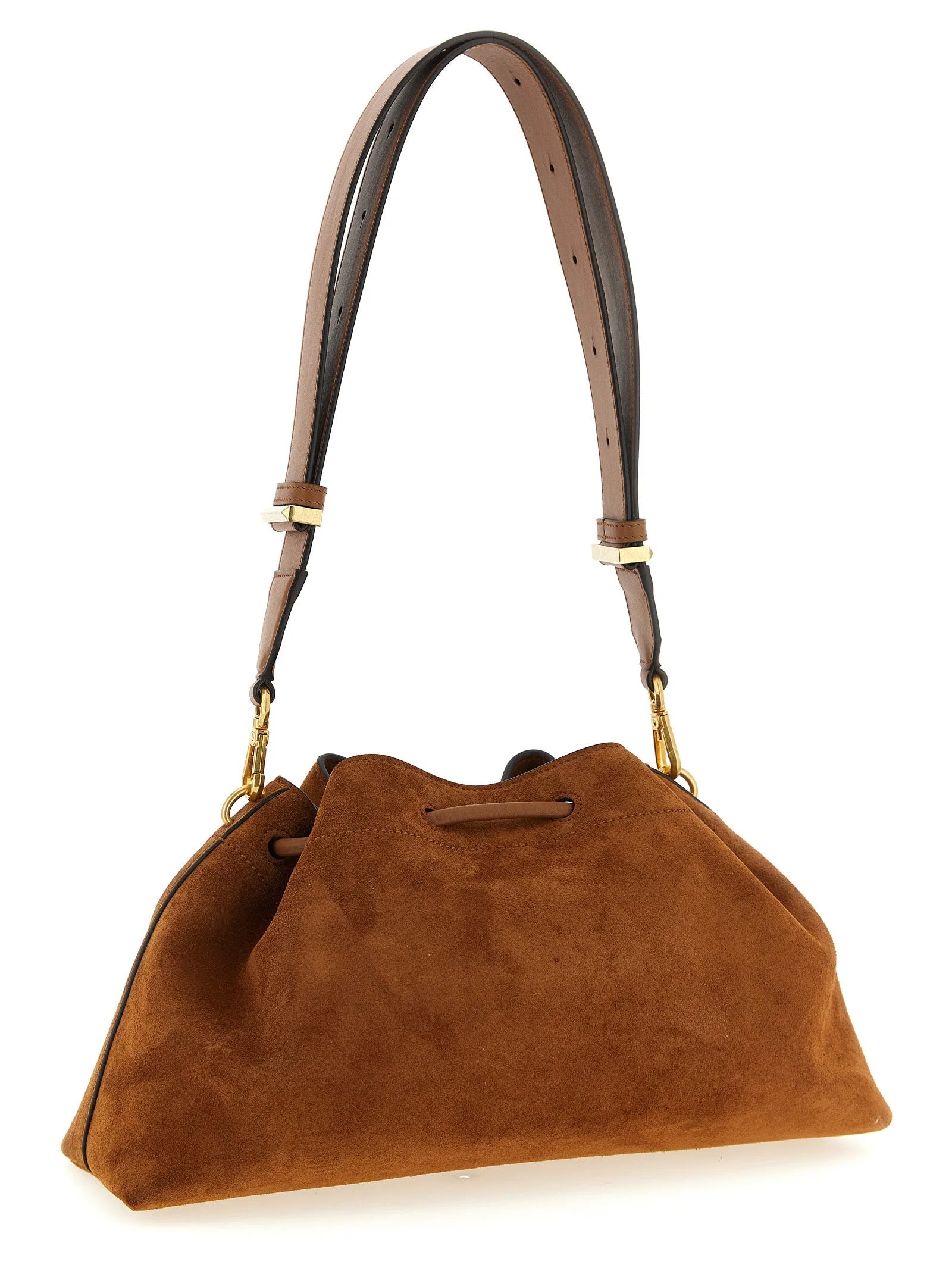 Jimmy Choo Gold Calfskin Shoulder Bag
