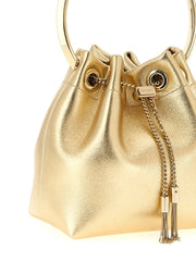 Jimmy Choo Gold Lamb Leather Handbag