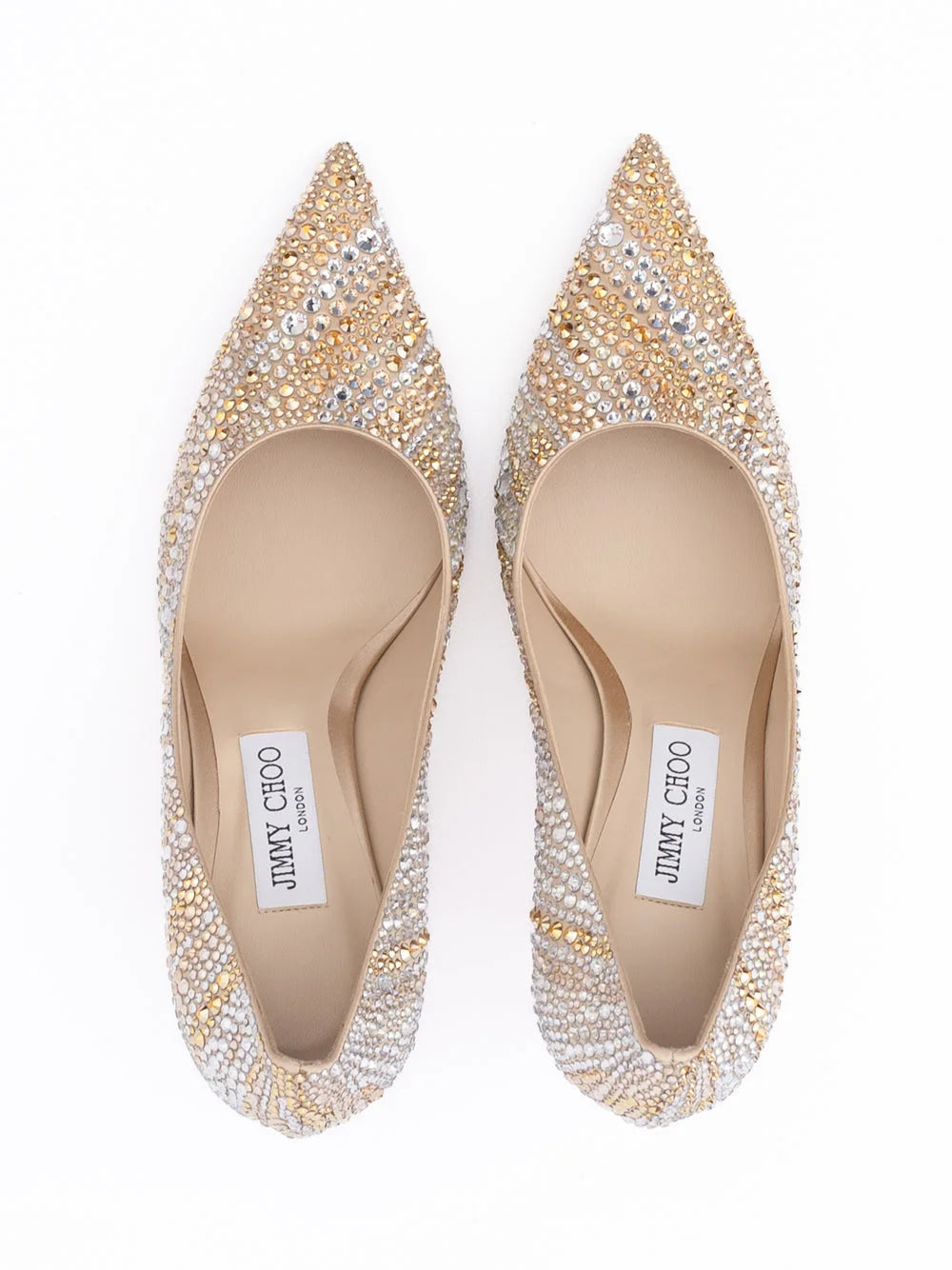 Jimmy Choo Guld Mix Kristall Love 85 Pumps
