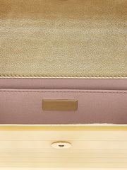 Jimmy Choo Gold Viscose Clutch Bag