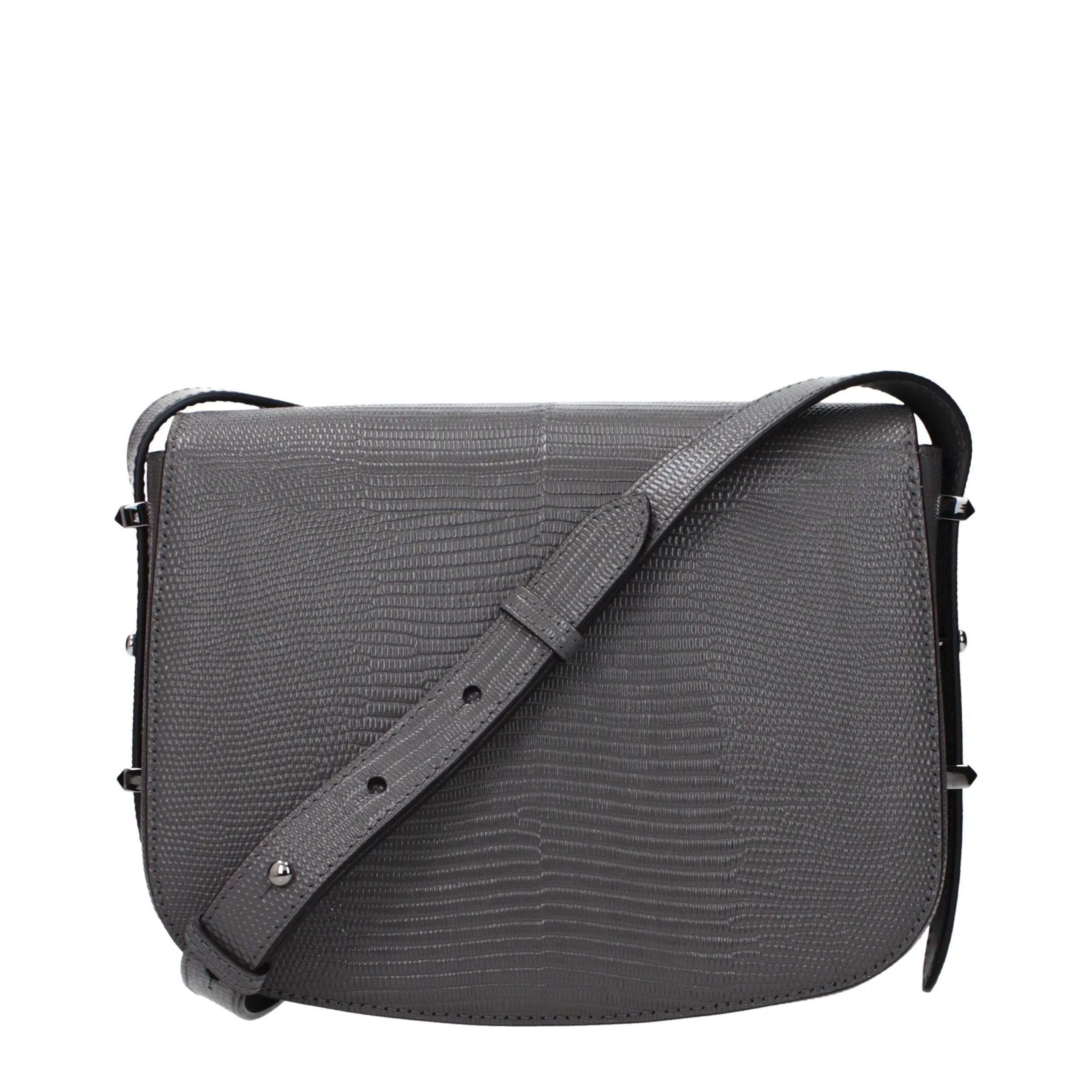 Jimmy Choo Gray Leather Crossbody Bag