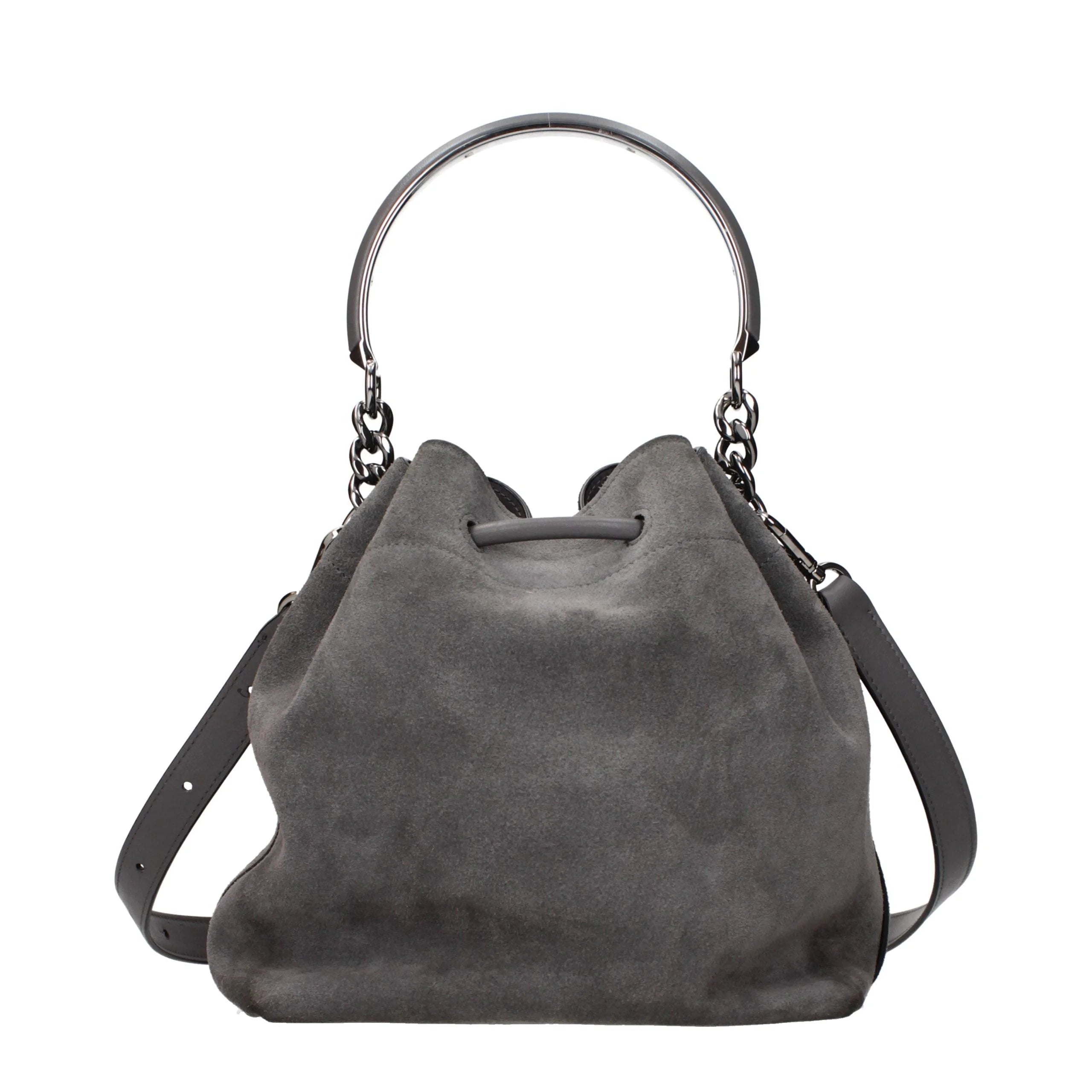Jimmy Choo Gray Leather Handbag