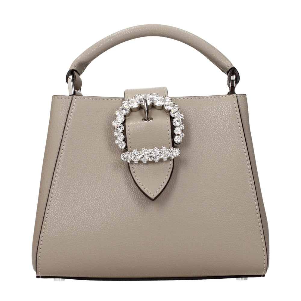 Jimmy Choo Gray Leather Handbag