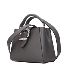 Jimmy Choo Gray Leather Handbag