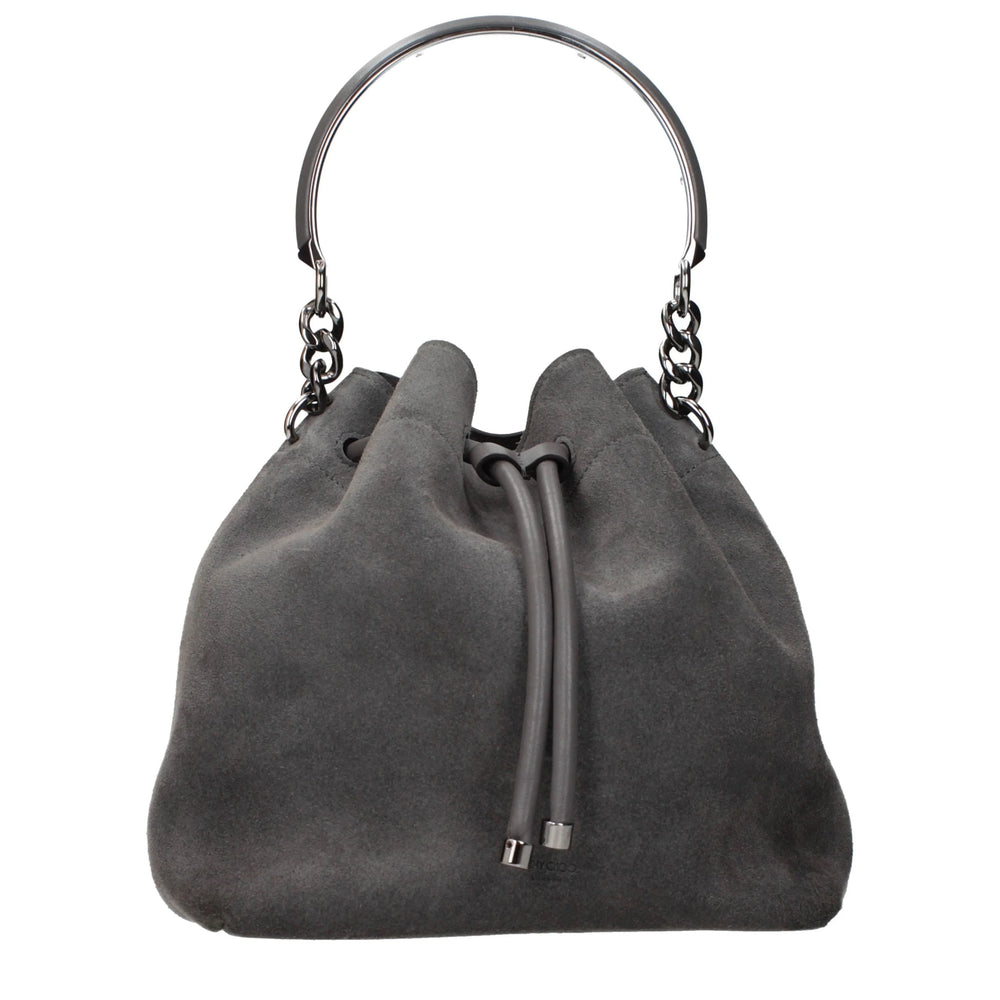 Jimmy Choo Gray Leather Handbag