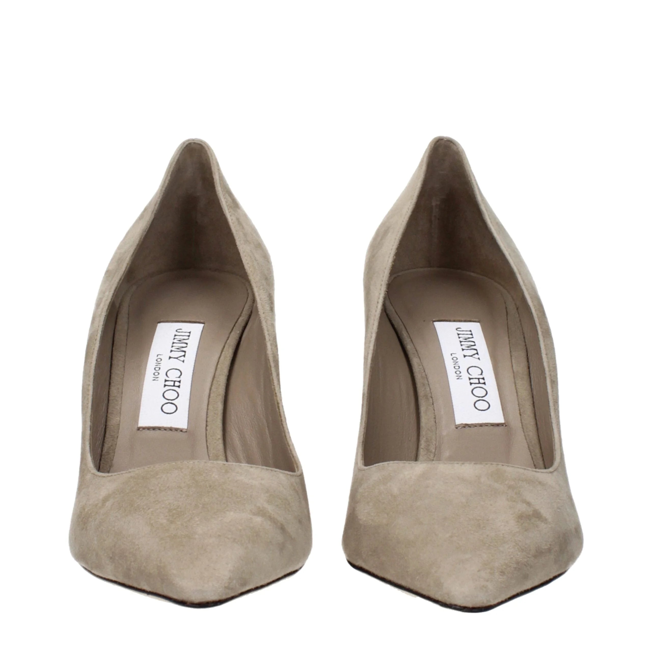 Jimmy Choo Gray Leather High Heel Pumps - EU38.5/US8.5