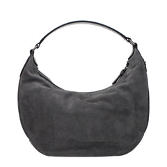 Jimmy Choo Gray Leather Shoulder Bag