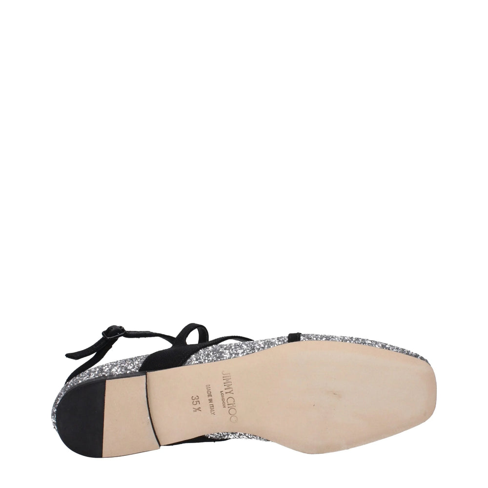 Jimmy Choo Gray Plastic Ballet Flats - EU35.5/US5.5
