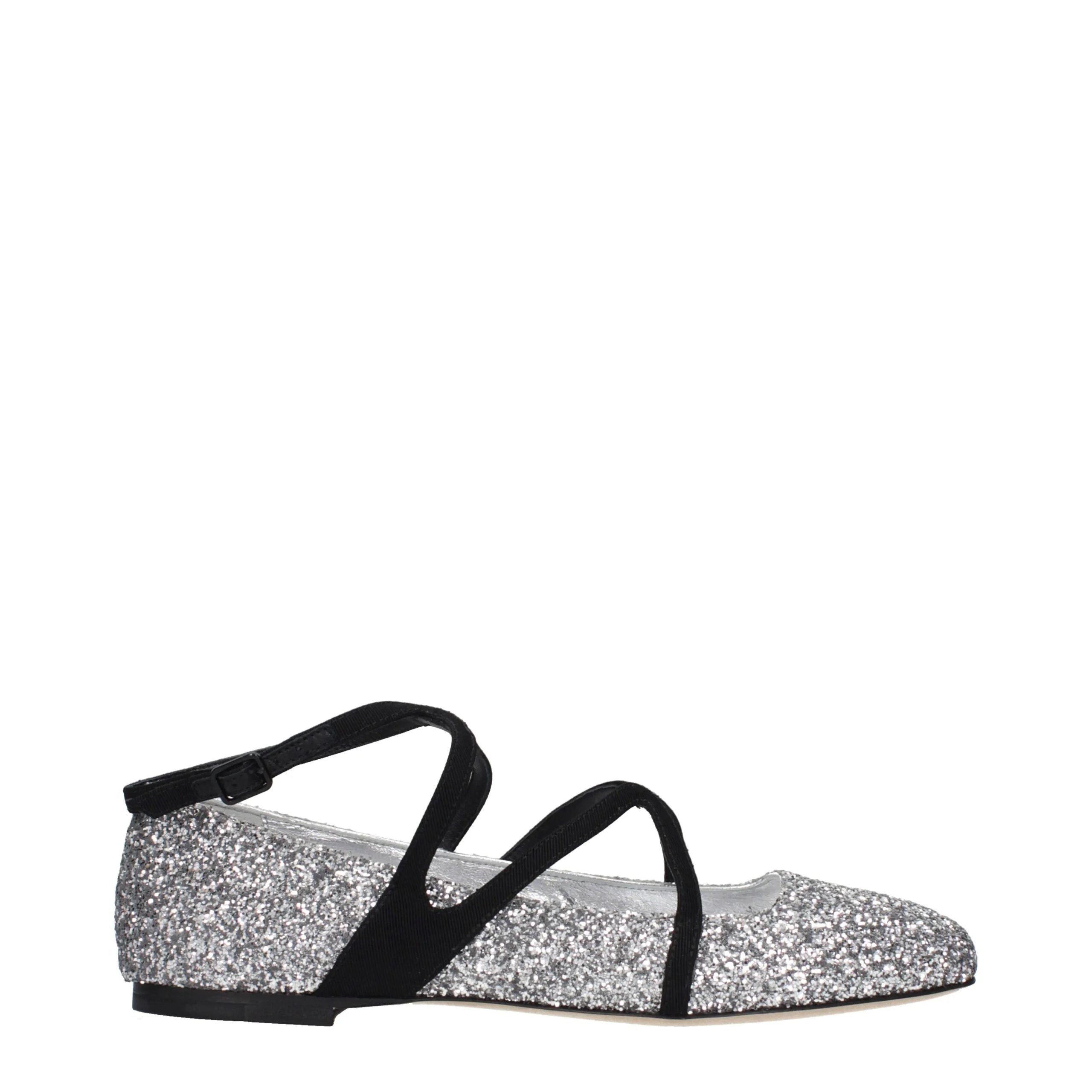 Jimmy Choo Gray Plastic Ballet Flats - EU35.5/US5.5
