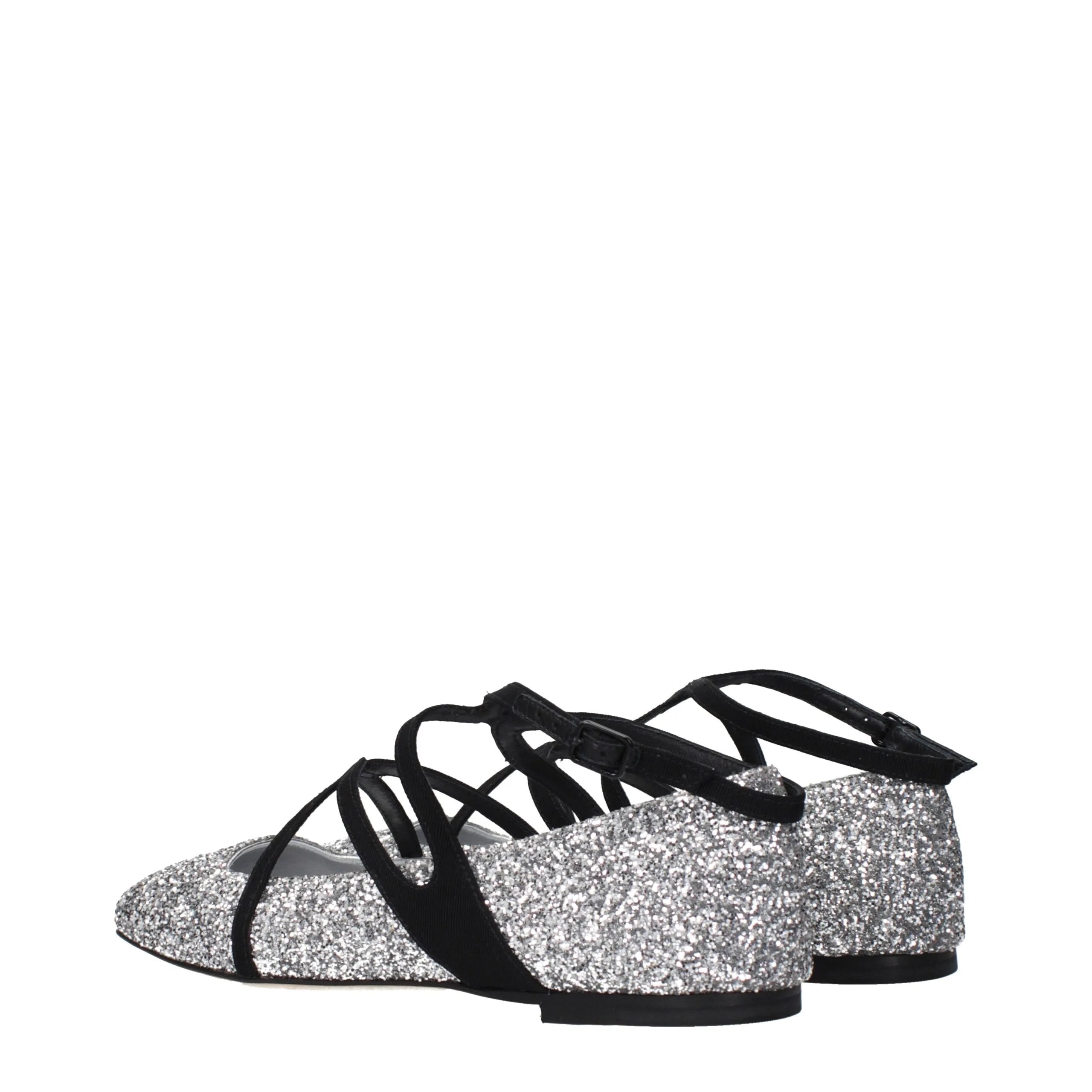 Jimmy Choo Gray Plastic Ballet Flats - EU35.5/US5.5