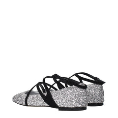 Jimmy Choo Gray Plastic Ballet Flats - EU35.5/US5.5