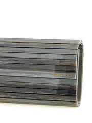 Jimmy Choo Gray Polyester Clutch Bag