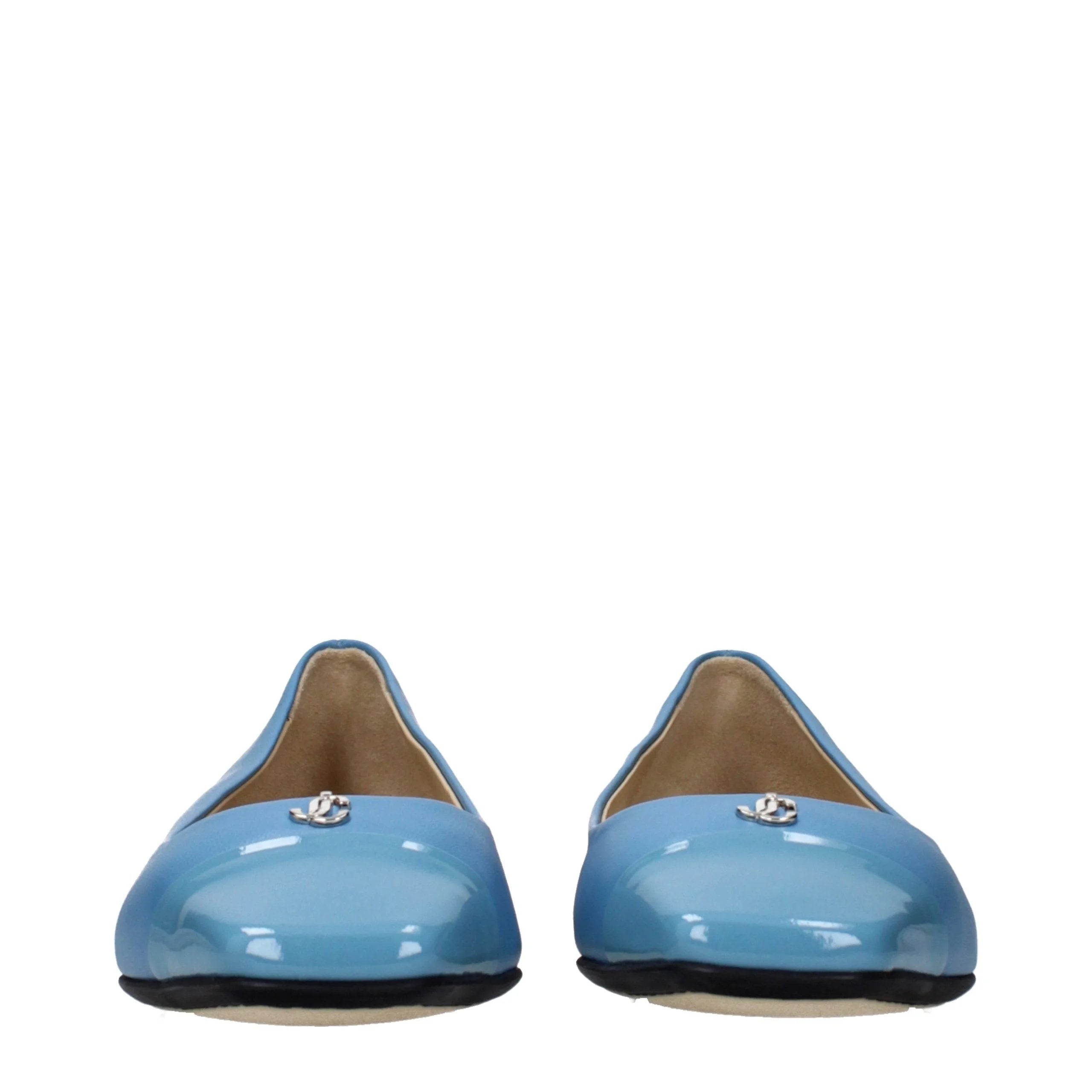 Jimmy Choo Vaaleansininen nahkapallokengät - EU39/US9