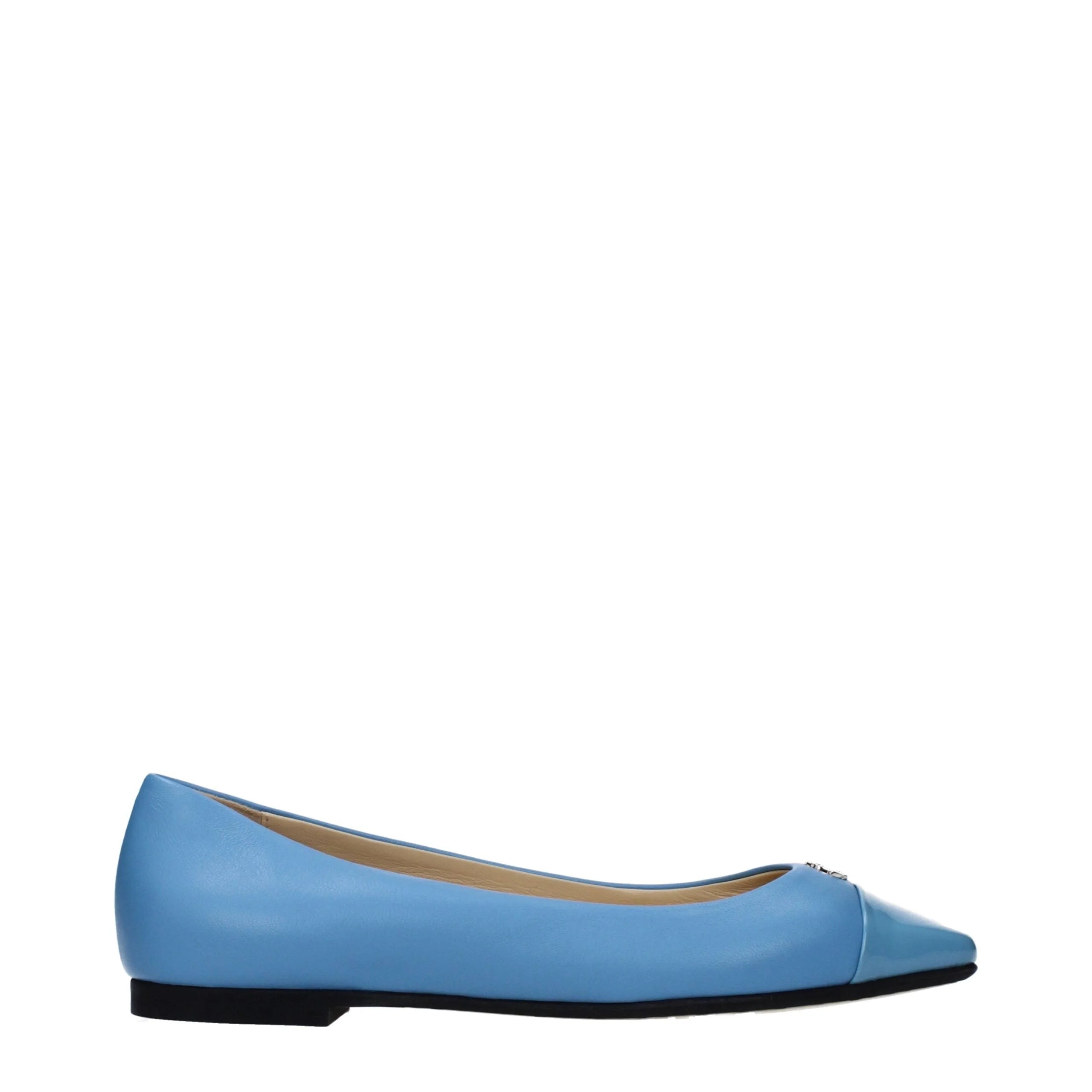 Jimmy Choo Vaaleansininen nahkapallokengät - EU39/US9