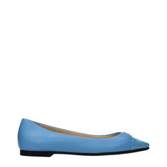Jimmy Choo Vaaleansininen nahkapallokengät - EU39/US9
