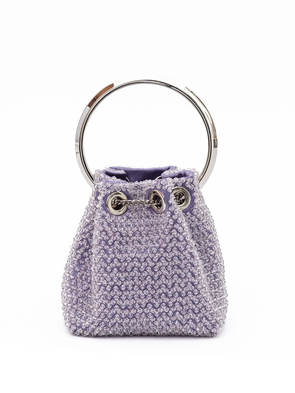 Jimmy Choo Vaalea Violetti Bon Bon Mikro Kristallikassi