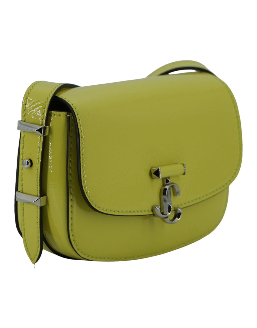 Jimmy Choo Lime Yellow Leather Small Shoulder Bag - Cross Body Bags