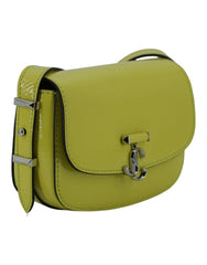 Jimmy Choo Lime Yellow Leather Small Shoulder Bag - Cross Body Bags