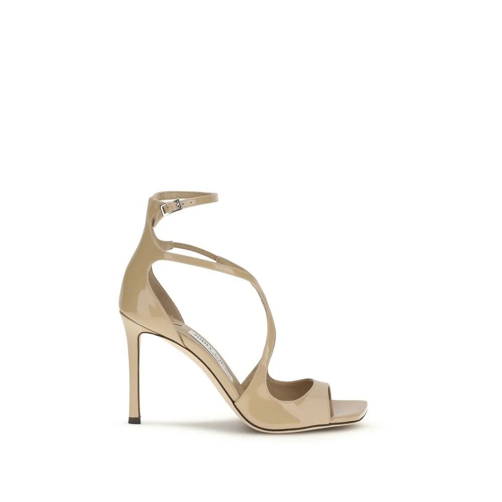 Sandales à talons aiguilles multicolores Jimmy Choo en veau Bos Taurus