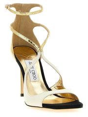 Jimmy Choo Sandale na stiletto s farebným prevedením z kože