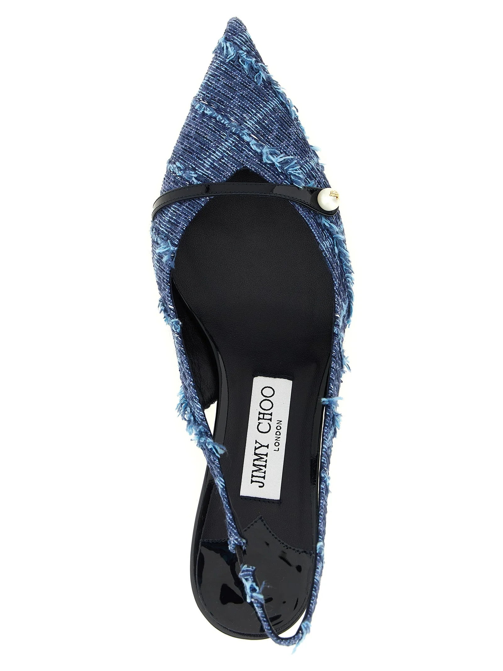 Jimmy Choo Multicolor Tencel Mid Heel Pumps