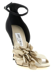 Jimmy Choo Multicolor Tencel Stiletto Heel Sandals