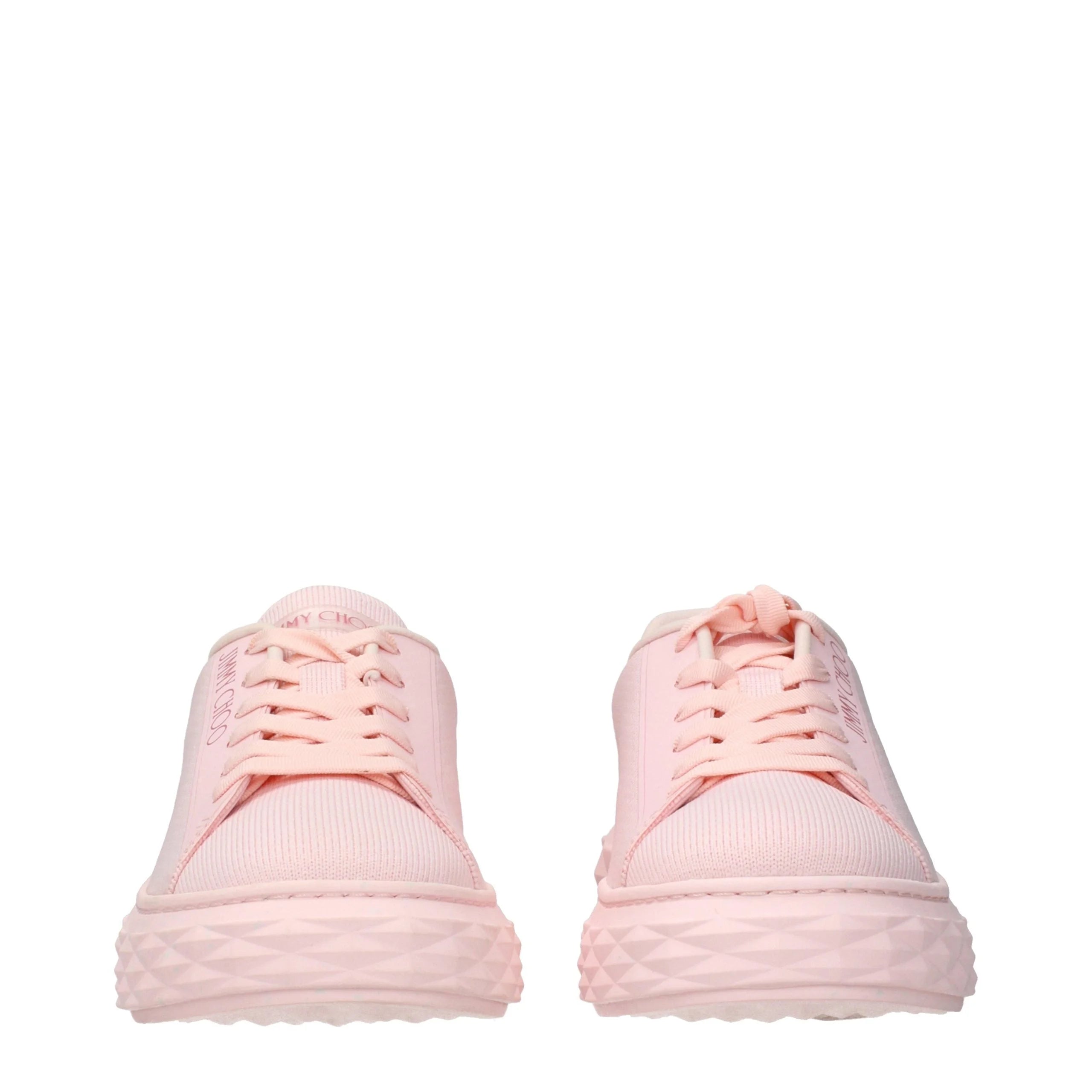 Jimmy Choo Pink Fabric Platform Sneakers - EU36/US6