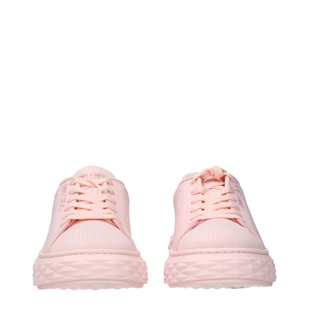 Jimmy Choo Pink Fabric Platform Sneakers - EU36/US6