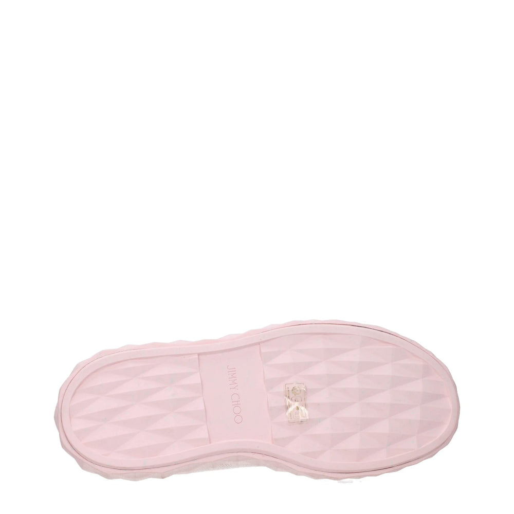 Jimmy Choo Pink Fabric Platform Sneakers - EU36/US6