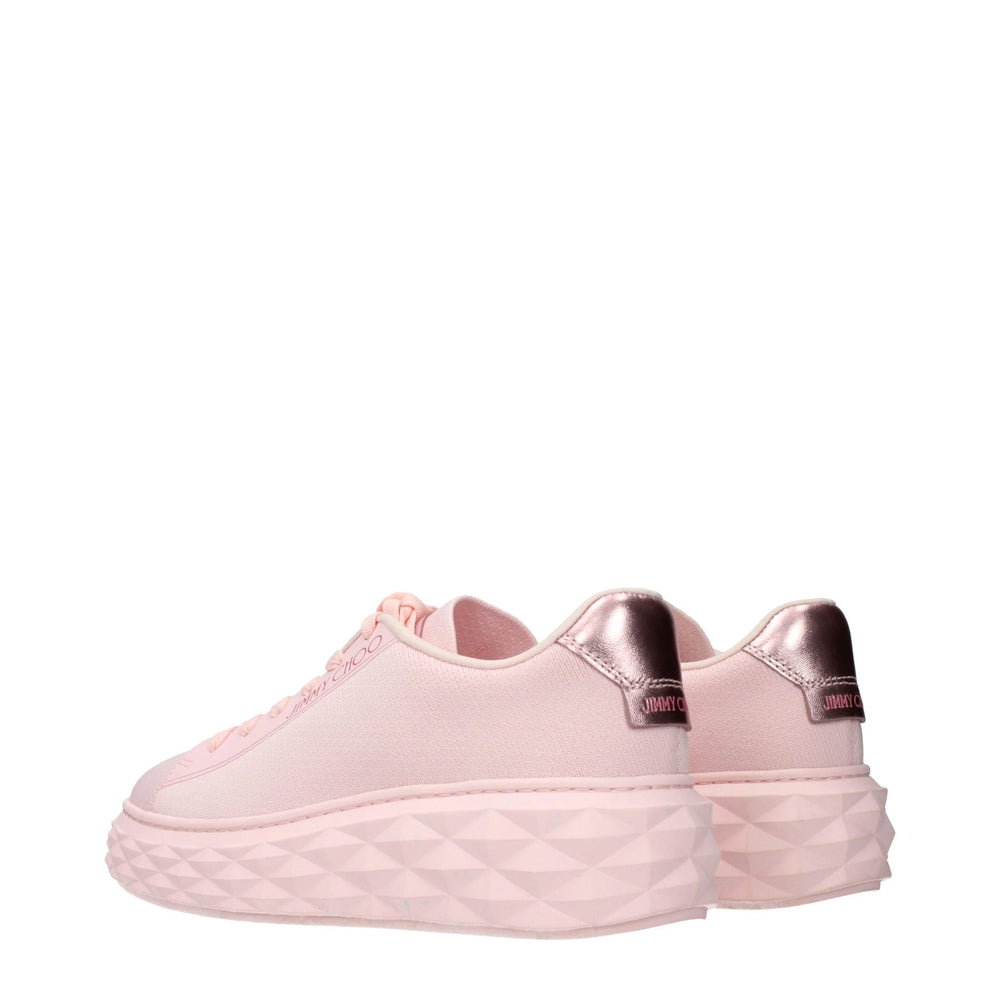 Jimmy Choo Pink Fabric Platform Sneakers - EU36/US6