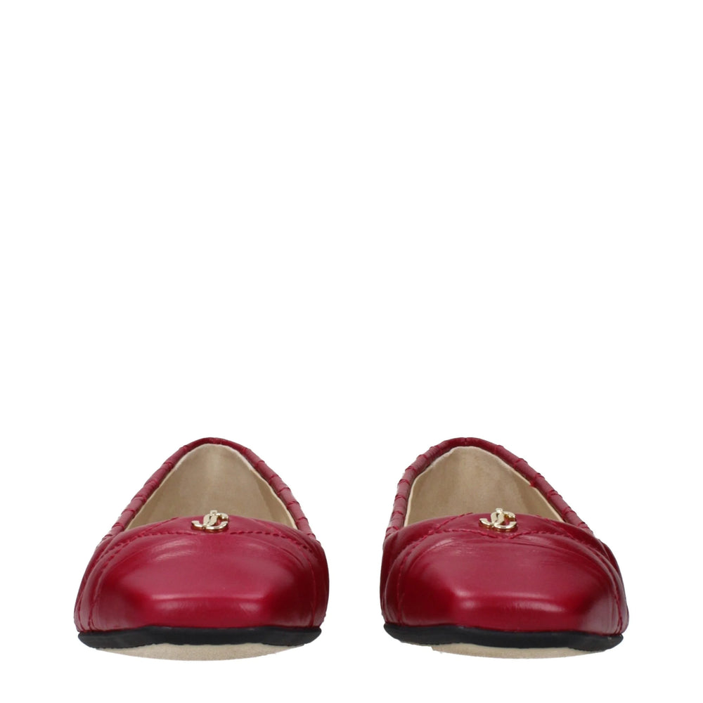 Jimmy Choo Vaaleanpunaiset nahkapallokengät
