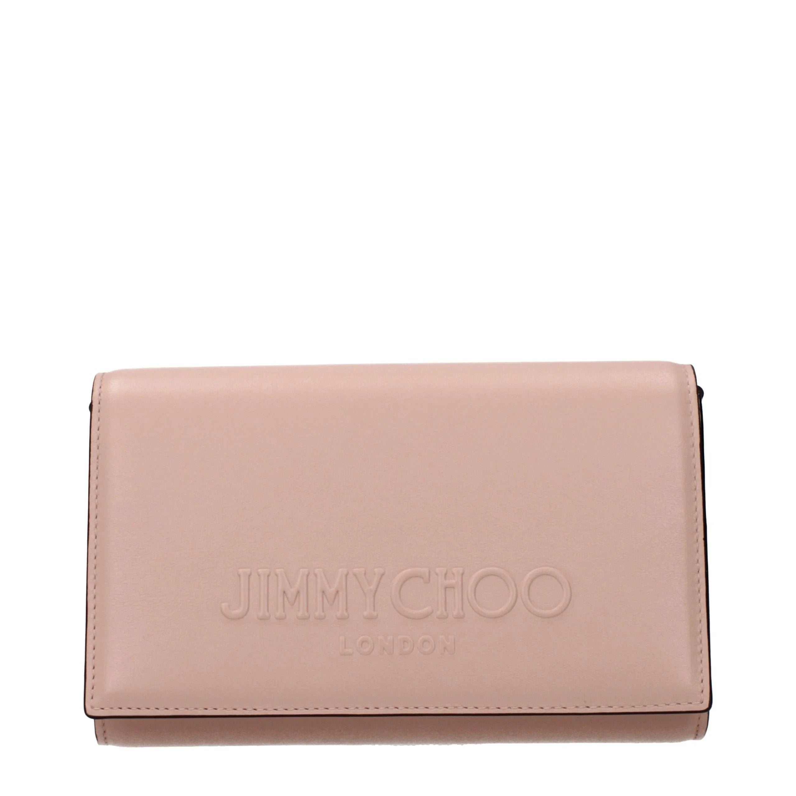 Jimmy Choo Vaaleanpunainen Nahkakäsikassi