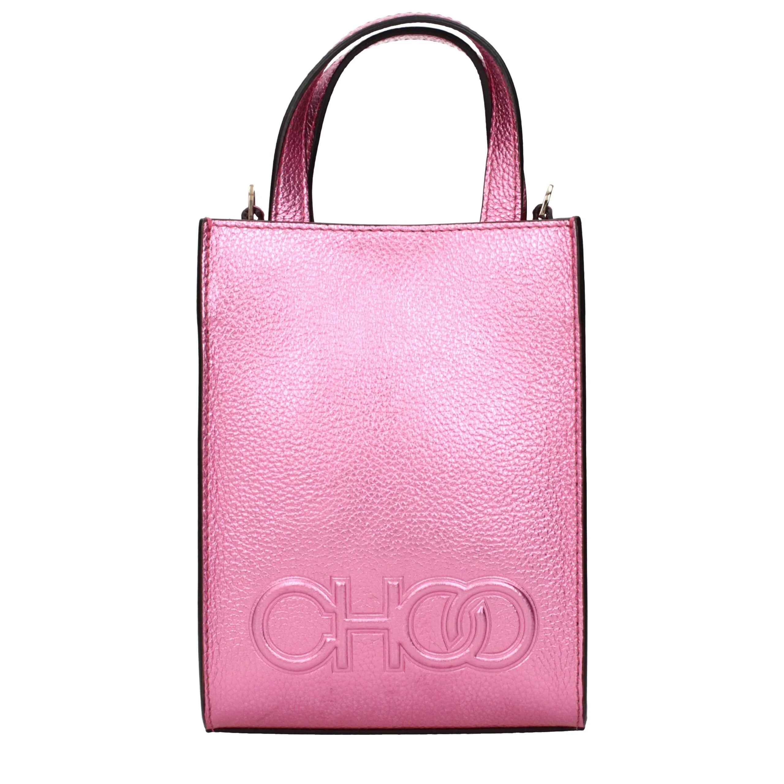 Jimmy Choo Pink Leather Handbags