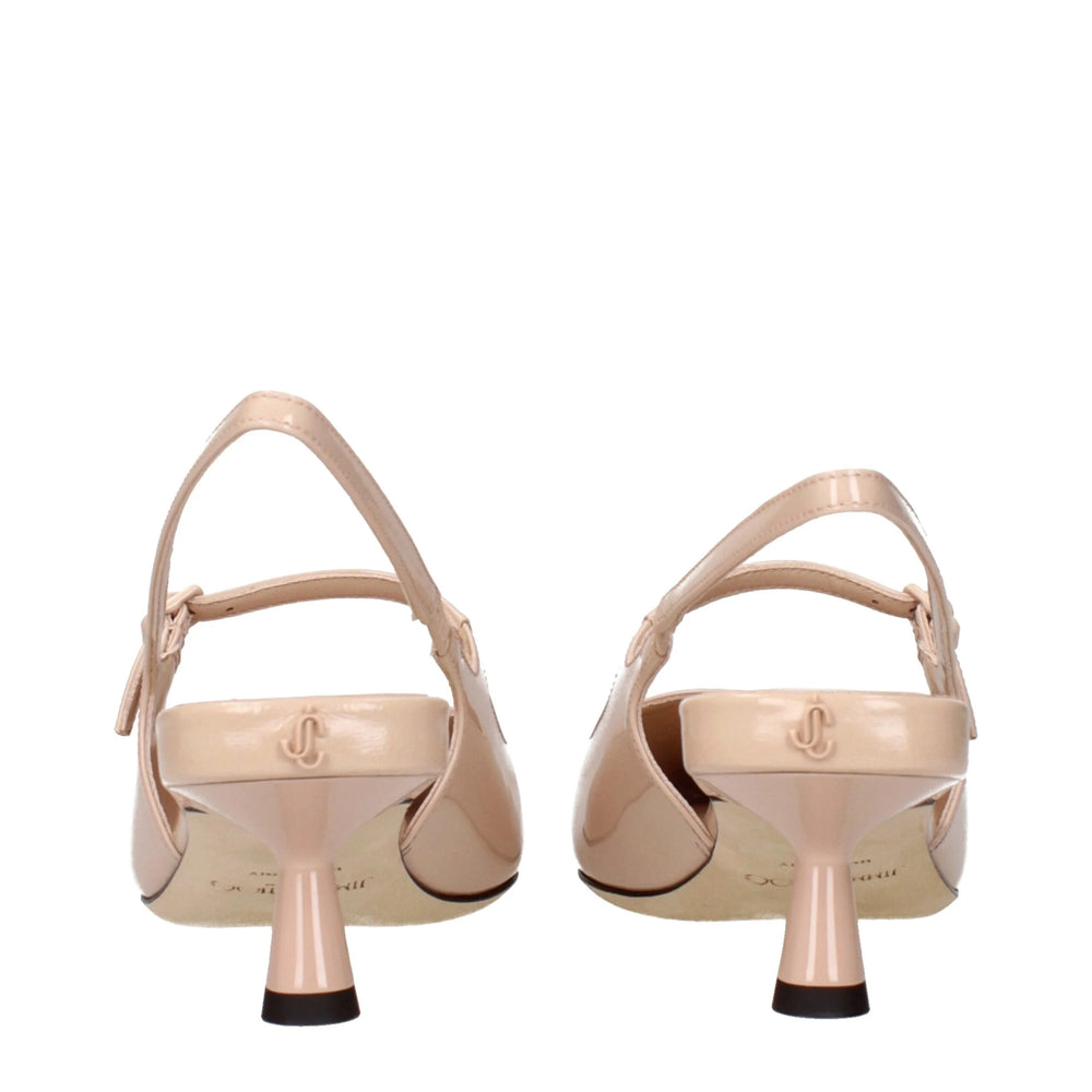 Jimmy Choo Pink Leather Mid Heel Pumps - EU36/US6